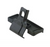 A black plastic stand with a slot holds your smartphone or small tablet upright on a flat base with angled support—ideal for car setups and perfectly compatible with the Thule Traverse Fit Kit.