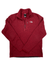 A red North Face Gordon Lyons 1/4 Zip men's fleece with a sweater-knit zip, chest pocket, and logo on the left chest, laid flat on a white background.