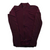 Maroon long-sleeve cycling jersey with full-length zip and stand collar.