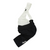 Bicolor womens bib shorts, white and black with Rapha logo at leg
