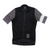 Rapha Pro Team training jersey, black zip-front cycling top with white cuff and gray sleeves