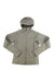 The Marmot Women's Olden Polartec Hoody is a light gray fleece jacket with a front zipper, long sleeves, and two zippered pockets, shown laid flat on a white background—ideal for outdoor adventures.
