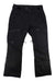 Mens ski pants, black with front button-and-zip closure and side zip pockets