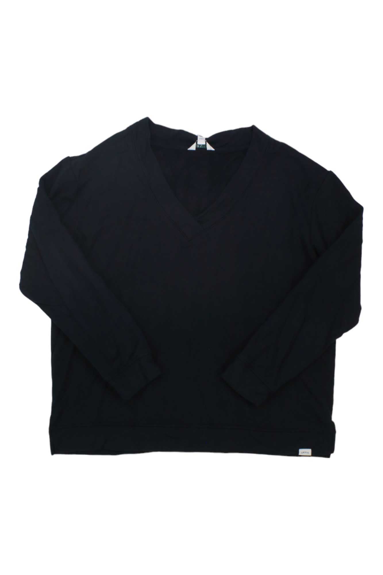 Orvis Womens V-Neck Dropped Shoulders Sweatshirt Orvis