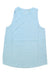 The Tasc Women's Nola 2.0 Tank, made from soft bamboo viscose in light blue, features a simple design and round neckline, shown laid flat on a white background.