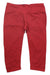 A pair of red capri-length leggings featuring a subtle diamond pattern, shown flat on a white background—ideal as moisture-wicking activewear or women’s hiking leggings like the Prana Womens Misty Knickers.