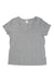 The Boody Womens V-Neck T-Shirt is a sustainable, short-sleeve top in light gray, shown laid flat on a white background.