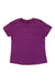 Orchid purple women's short-sleeve running T-shirt with crew neck