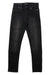 The Black Diamond Womens Crag Denim Pant features a slim fit, black wash, button-zip closure, harness-compatible design, front/back pockets, and subtle fading—ideal for climbing or daily wear.