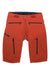 Norrona men's Fjora Flex1 shorts, orange, zip front and side zip pockets