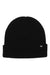 The ThirtyTwo Basixx Beanie is a plain black, wide ribbed knit beanie featuring a folded brim and a small white rectangular tag on the left—ideal for those seeking a classic men's beanie style.