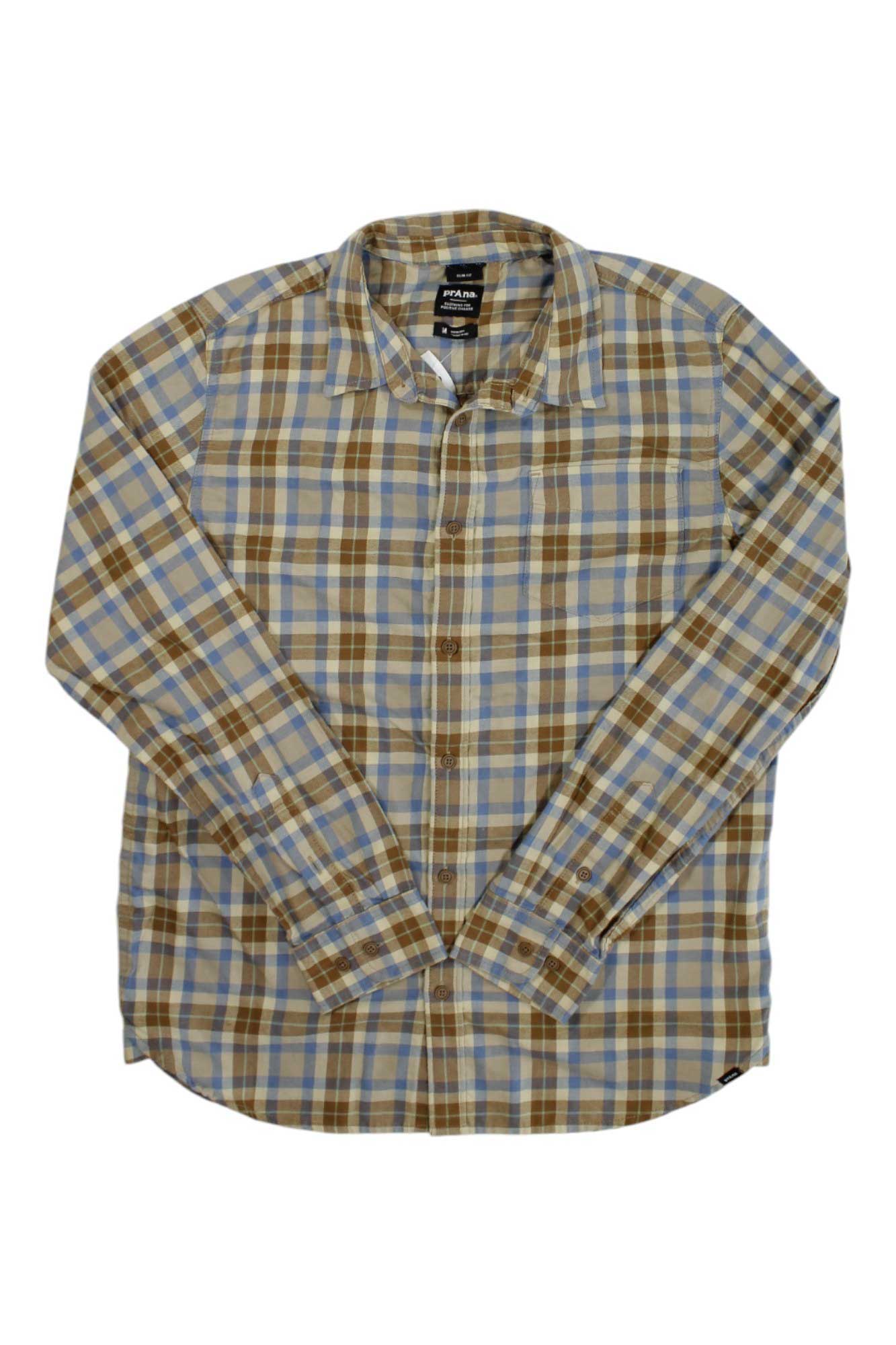 Prana Mens Los Feliz Flannel Shirt Prana