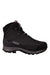 The Asolo Mens Altai EVO GV Boot is a black high-top hiking boot with gray accents, featuring a rugged Vibram MegaGrip outsole and waterproof design. The Asolo brand name is displayed on the side, shown against a plain white background.