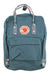 Fjallraven Kanken backpack, dark teal with front zip pocket and webbing straps