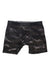 The BN3TH Men's Pulse Boxer Brief features a black BN3TH waistband, a dark camo pattern, and small perforations throughout the fabric for moisture-wicking comfort.