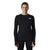 Women's black The North Face crewneck long-sleeve top with chest logo