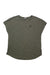 The Womens Cades Cape T-Shirt is a relaxed, short-sleeve heathered olive green tee with a left chest pocket—perfect as breathable activewear or a hiking shirt for casual outdoor adventures.