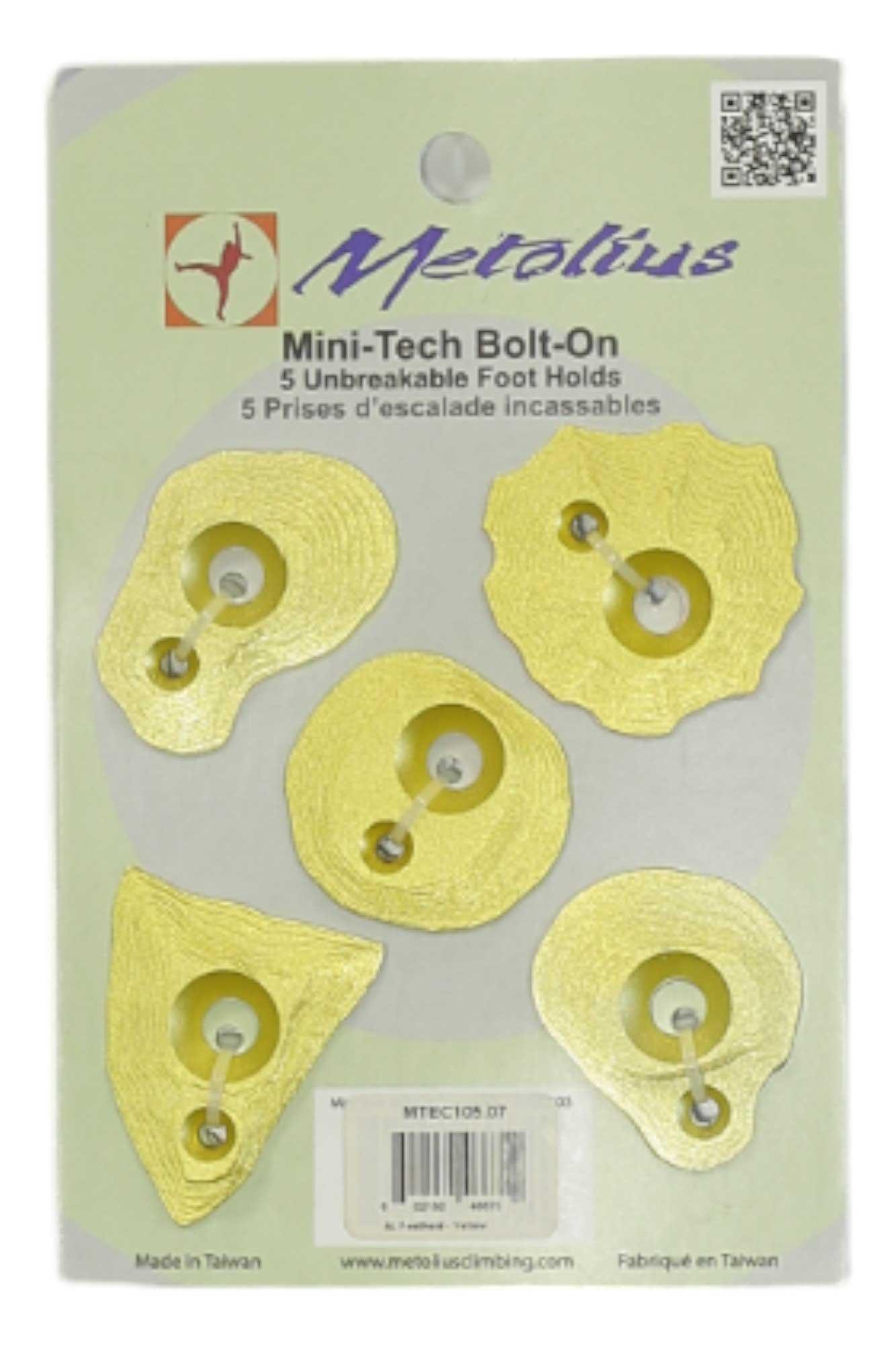 Metolius Mini Tech Foot Holds - 5 Pack Metolius