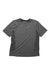 The Craft Sportswear Men's ADV Essence SS Tee is a dark gray moisture-wicking running shirt with light gray side panels, made from recycled polyester. It has a crew neckline and a small subtle logo on the chest, shown flat on a white background.