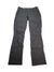 The Women's Saturday Trail Pants are dark gray, straight-leg pants with belt loops, front pockets, zipper fly, and UPF 50 sun protection, shown laid flat on a white background.