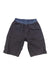 Men's hiking shorts in dark slate gray with front button placket and logo patch