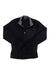 A black Spyder Men’s Bandit Full Zip Jacket featuring a gray inner collar, front zipper, and left zippered chest pocket. Its design is perfect for cold-weather sports.