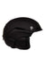 Men's matte black snow helmet with MIPS, size M label, chin strap and vents