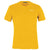 Men's gold hemp logo T-shirt, crew neck, short sleeves