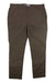 Carhartt men's work pants in dark brown ripstop, flat front, button waist, side pockets.