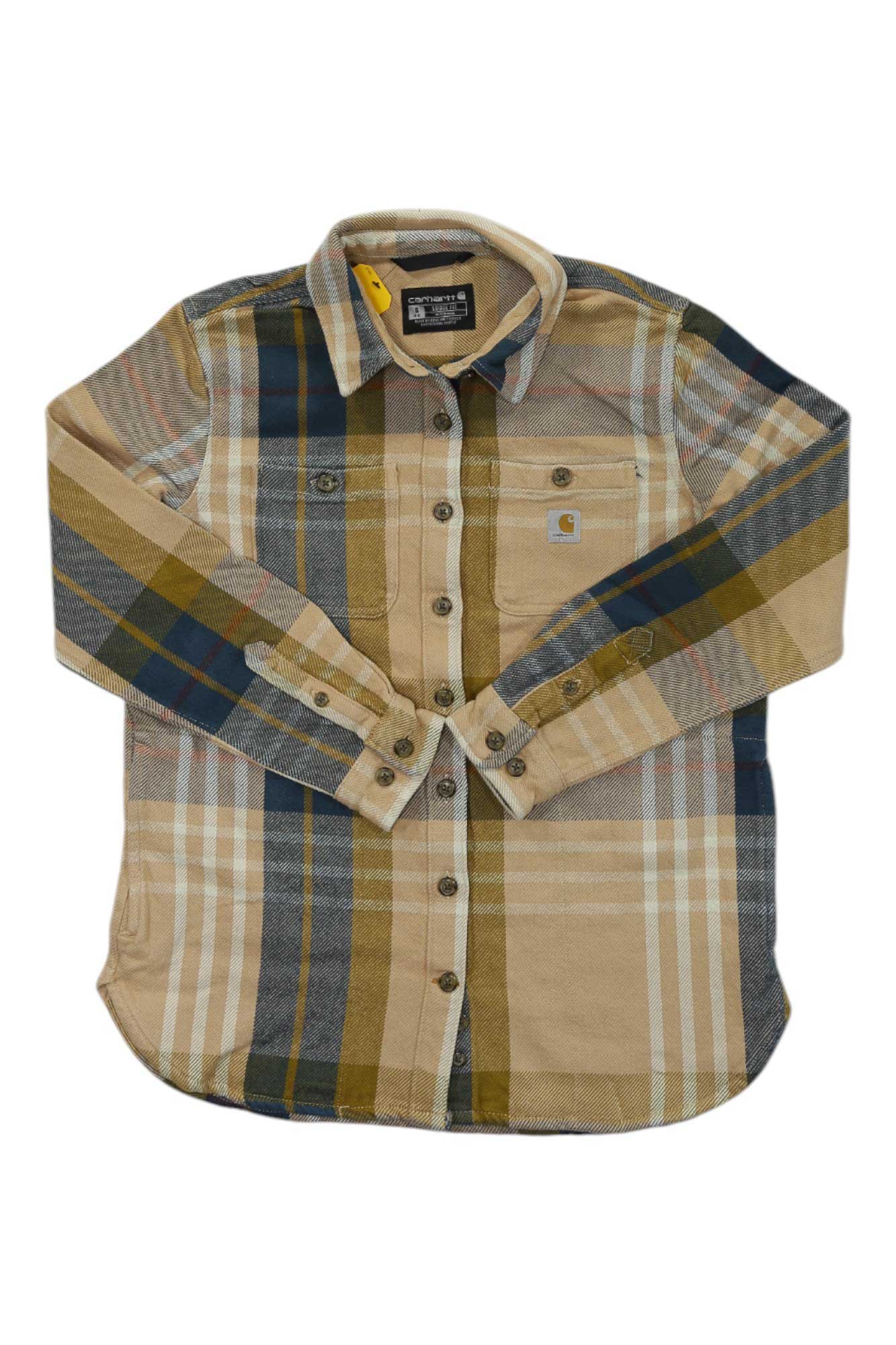 Carhartt Womens Loose Fit Heavyweight Twill LS Plaid Shirt Carhartt