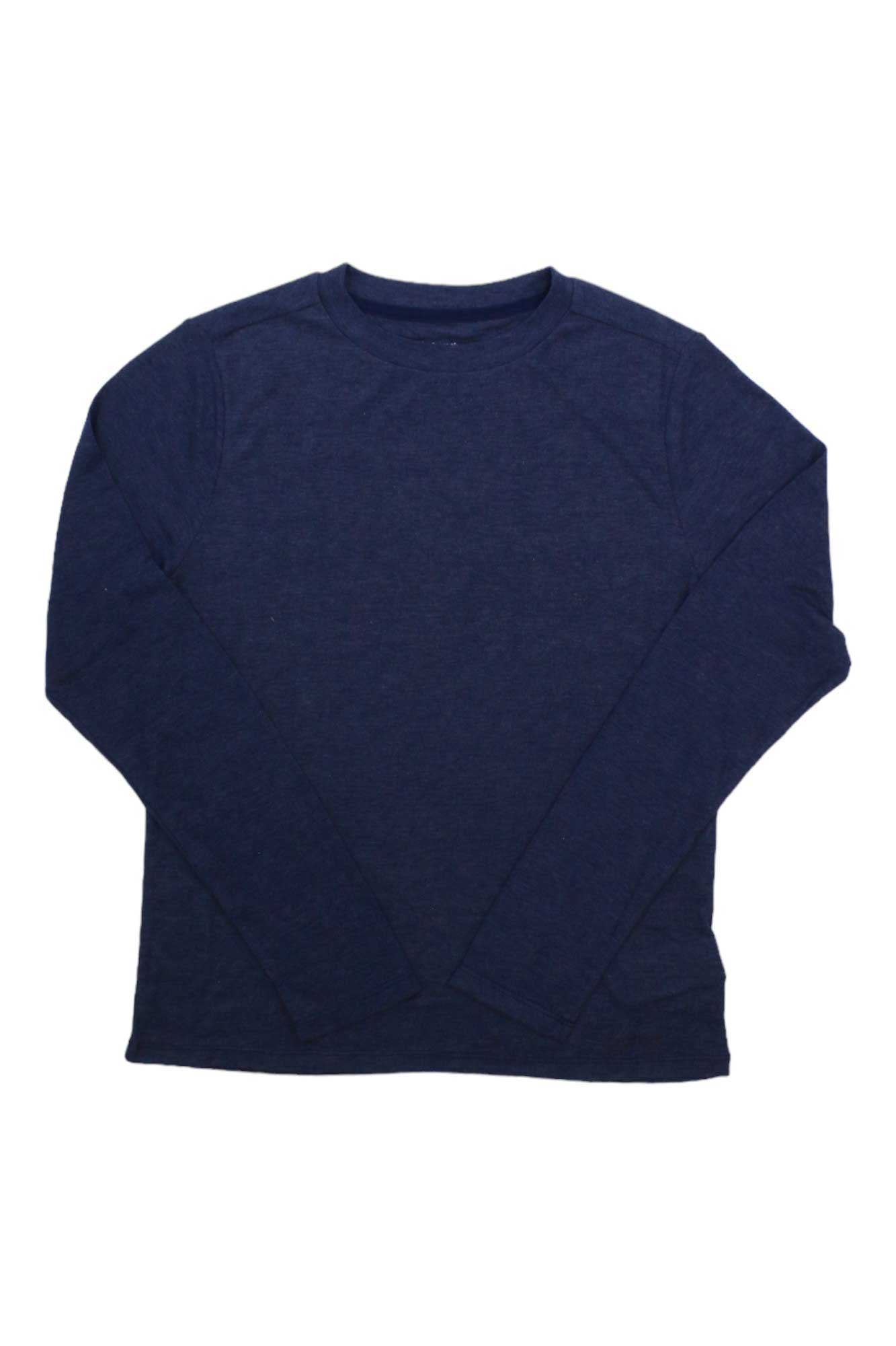 Women's long-sleeve crewneck top, arctic navy