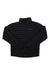 A black Mens Echo Featherless Jacket with synthetic insulation and long sleeves is laid flat on a white background. The quilted recycled nylon jacket features the Marmot logo on the chest.