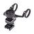 The Serfas 3 In 1 Accessory Mount Holder is a black bike mount with two circular clamps and an adjustable bracket, offering a versatile system for attaching accessories like GPS devices or cameras.