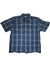 Mens Short Sleeve Ripstop Plaid Shirt Carhartt