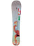 Women’s space-themed snowboard deck showing full-length colorful character artwork and specs