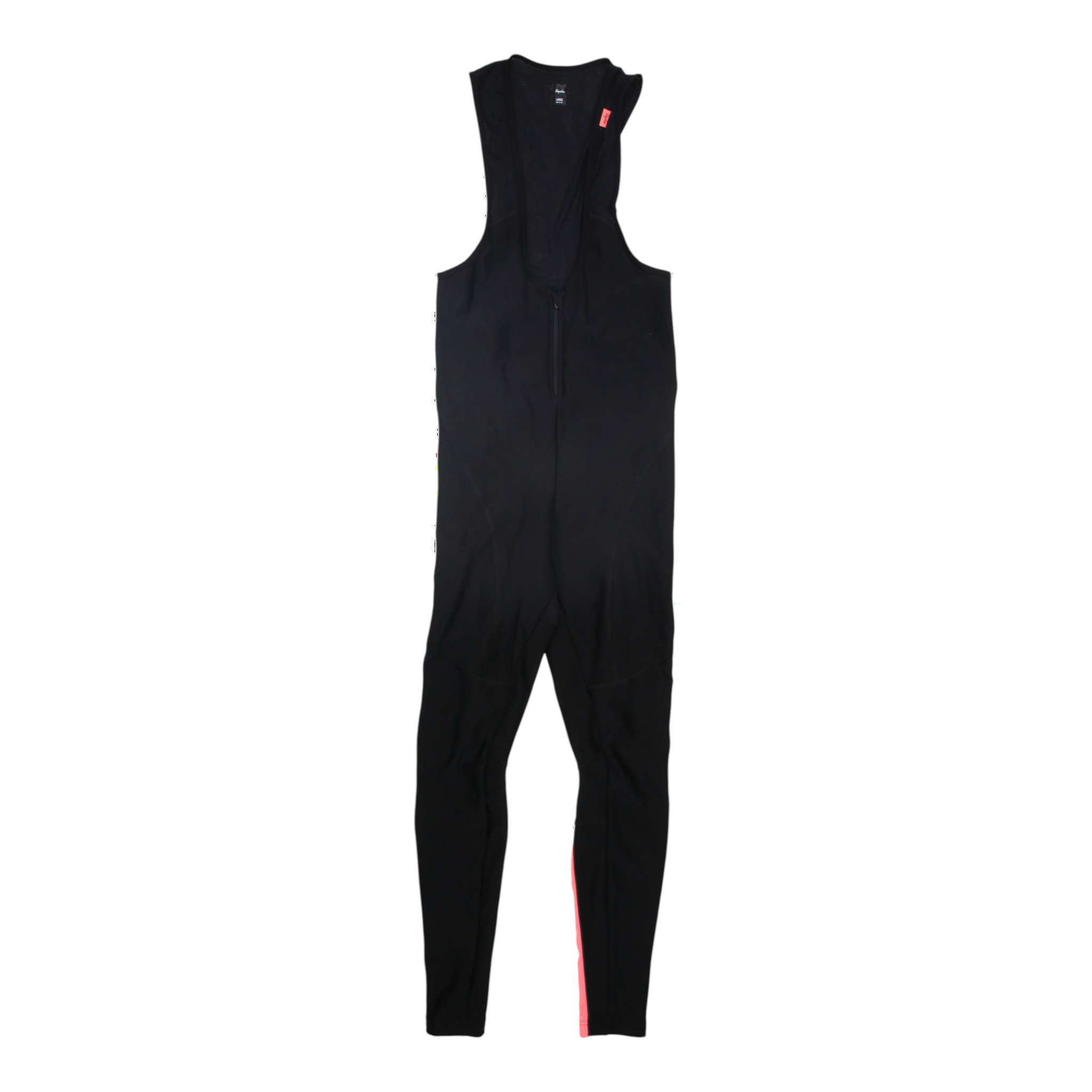 Rapha men's black winter bib tights, no pad, full-length with leg panels