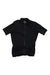 A black Men's Pro Team Midweight Short Sleeve Jersey by Rapha with a front zipper is displayed flat on a white background.