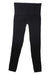 Spanx Womens Look At Me Now Seamless Legging in black, shown laid flat on a white background with legs extended and a wide waistband for added tummy control.
