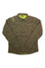 The La Sportiva Mens Setter Shirt Jacket is a brown corduroy shacket with long sleeves, two chest pockets, black buttons, and a collar. It features a bright yellow-green lining that's subtly visible at the collar and hem—great for layering on cool days.