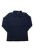 The Tasc Womens Recess 1/4 Zip Top is a navy blue long-sleeve pullover made from organic cotton, featuring a quarter-zip collar and shown laid flat on a white background.