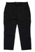 The Marmot Mens Arch Rock Convertible Pant, shown flat on a white background, features black fabric, a built-in belt, zipper pockets, straight leg cut, and offers practical style with sun protection for outdoor adventures.