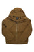 Marmot Men's Lightray GTX Jacket in brown, shown flat on a white background. This waterproof, insulated winter jacket for men features a hood, front zipper, chest zipper pocket, long sleeves, and a high collar with attached hood.