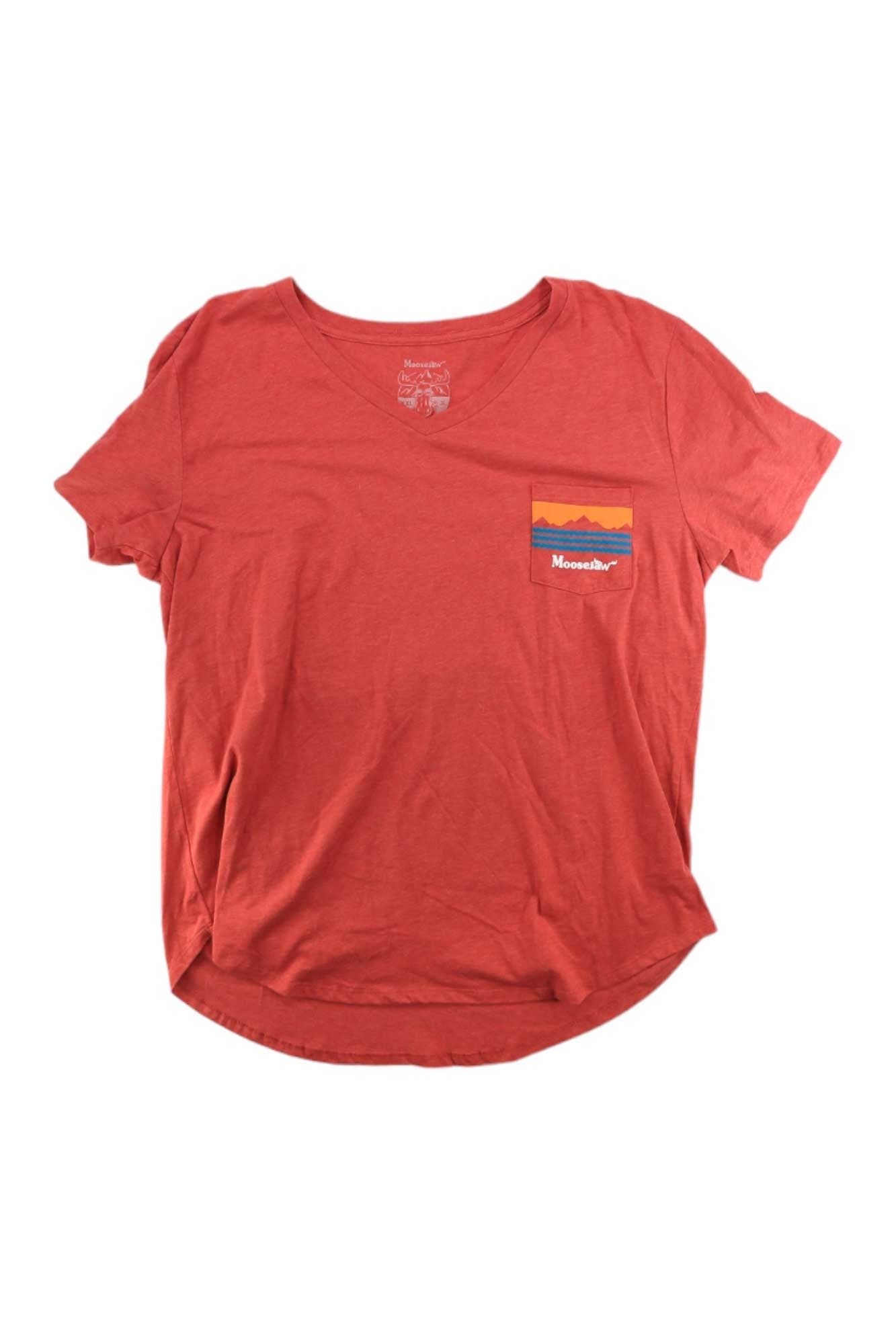 Moosejaw Womens Peak Original Flowy V-Neck SS Pocket Tee Moosejaw