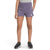 Girls' The North Face On The Trail hiking shorts, purple, elastic waistband, logo