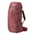 The large maroon Kalmia 60 Pack features multiple zippered compartments, adjustable shoulder harness, ventilated backpanel, padded straps, hip belt, and Gregory logo on the top flap—durable and perfect for outdoor adventures.