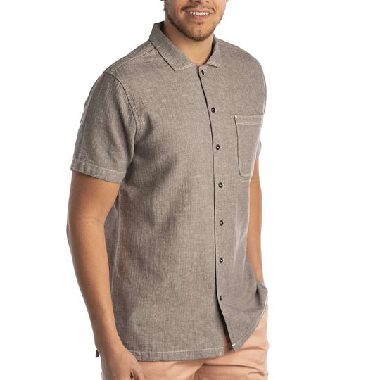 Jeremiah Men's Artemis Linen Cotton Herringbone Top Jeremiah
