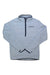The Norrona Warm2 Halfzip Top is a light blue fleece with black trim, made from recycled polyester midlayer fabric. It features a half-zip front, Norrona logo on the left chest, and is an ideal insulating layer for outdoor use.
