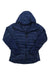 Norrona Women's Falketind Down750 down hoodie, dark navy quilted puffer, full-zip hood
