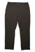 The Royal Robbins Men's Alpine MTN Pro Winter Pant in dark brown, made from recycled polyester with front pockets, belt loops, and a button closure, is displayed flat on a white background.