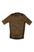 The Pro Team Aero Jersey II is a brown short-sleeve cycling jersey with a front zipper, darker brown side panels, and "RAPHA" on the left sleeve, laid flat on a white background.